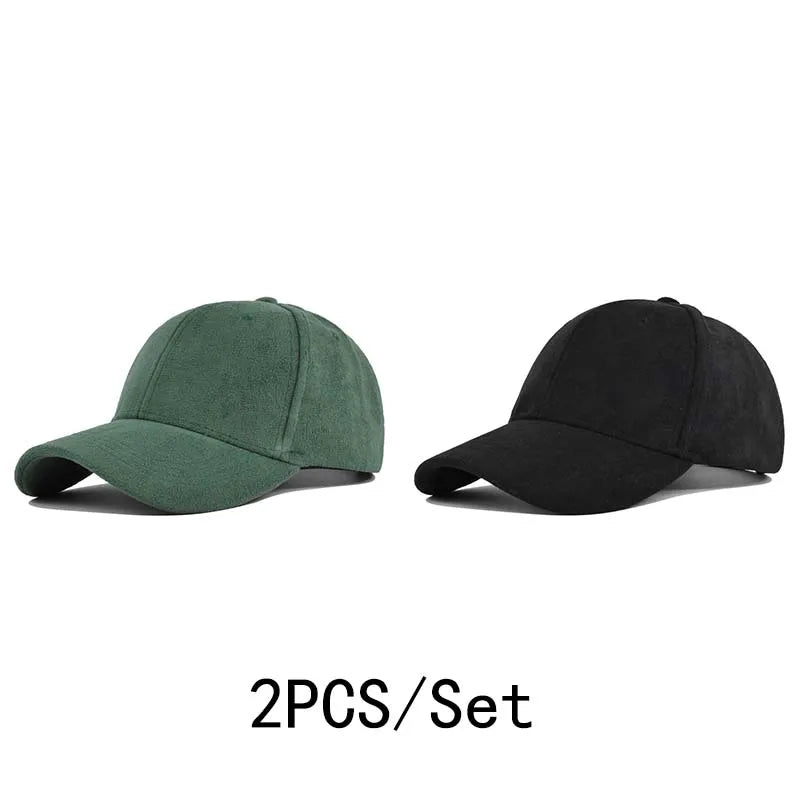 Solid Color Baseball Cap – Unisex Retro Adjustable Hat
