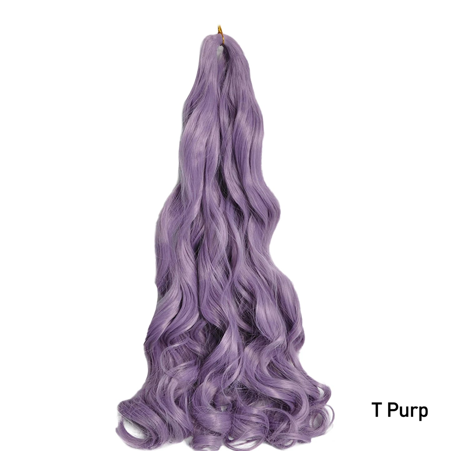 French Curl Braiding Hair 24 Inch – Pre-Stretched Synthetic Spiral Braids for Women
