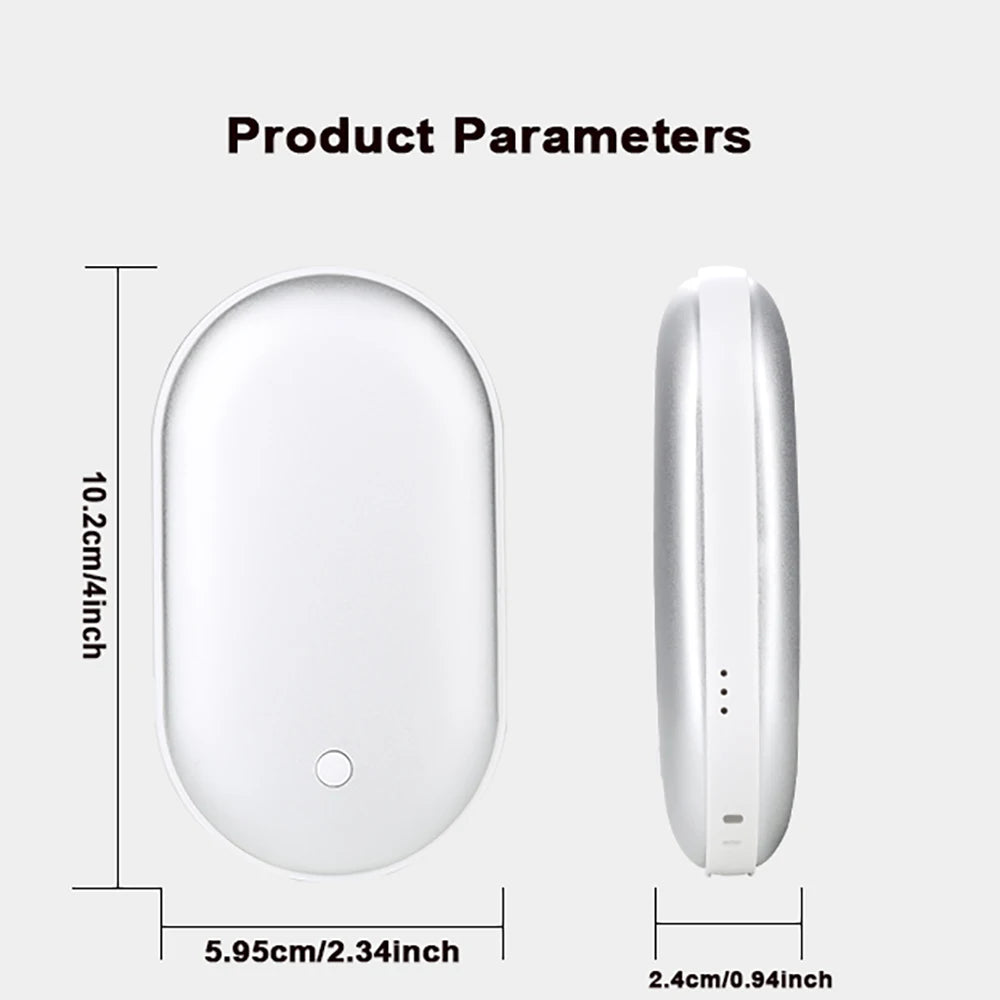 Electric Hand Warmer Ultra-Thin Double-Sided with 3 Heat Levels