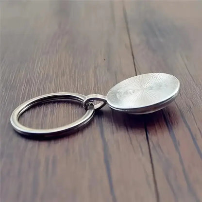 Custom Photo Keychain – Personalized Logo & Family Portrait Keyring