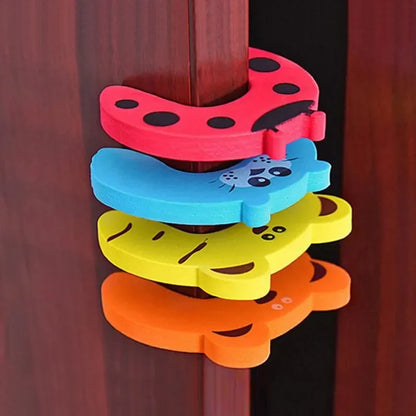 Baby Safety Door Stoppers Cartoon Animal Anti-Pinch Guards