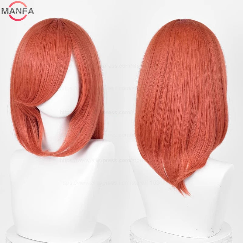 Anime Cosplay Bob Wig with Bangs – 40cm Heat Resistant, 54 Colors