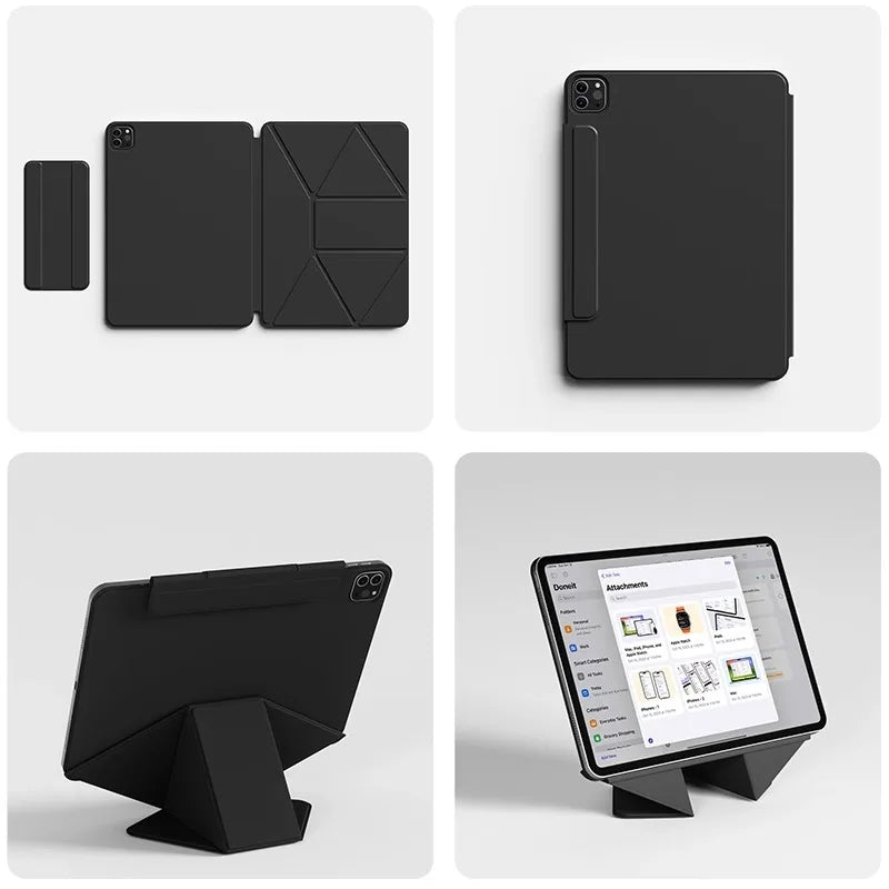 Origami Smart Folio iPad Case with Stand & Pencil Holder – iPad Pro, Air & Mini
