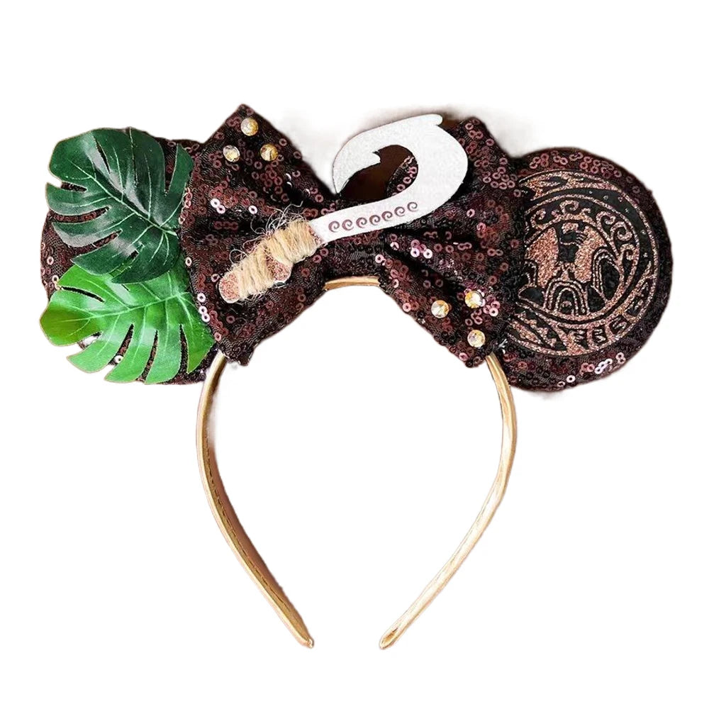 Mouse Ears Headband with Sequins & Bow – Kids & Adults