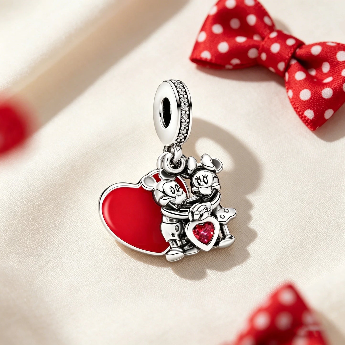 Disney Character Charm Bead – Fits Snake Chain Bracelet & Necklace