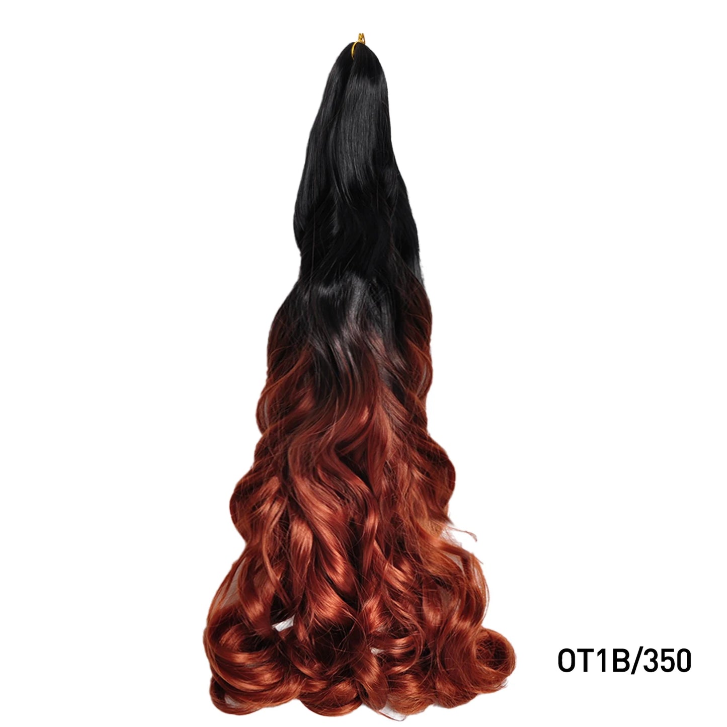French Curl Braiding Hair 24 Inch – Pre-Stretched Synthetic Spiral Braids for Women