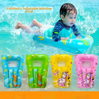 Kids Inflatable Pool Float Mat Cartoon Swimming Ring