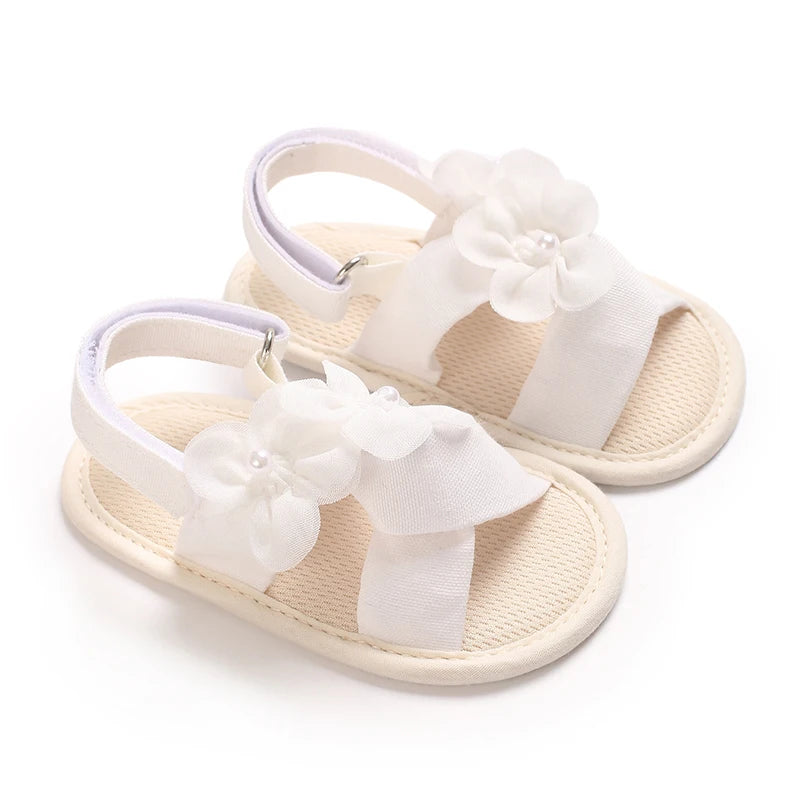 Baby Butterfly Sandals – Glitter Soft Sole Summer Shoes