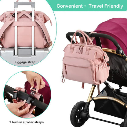 Diaper Bag Backpack Large Capacity Cotton Maternity Tote