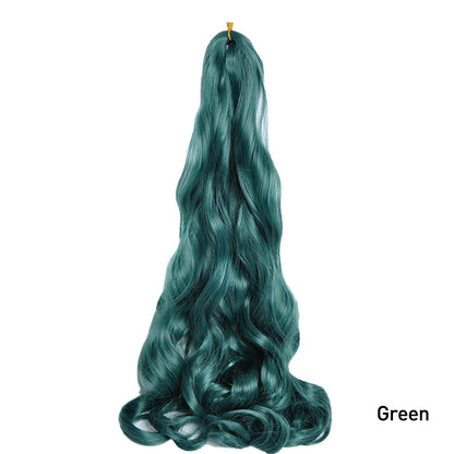 French Curl Braiding Hair 24 Inch – Pre-Stretched Synthetic Spiral Braids for Women