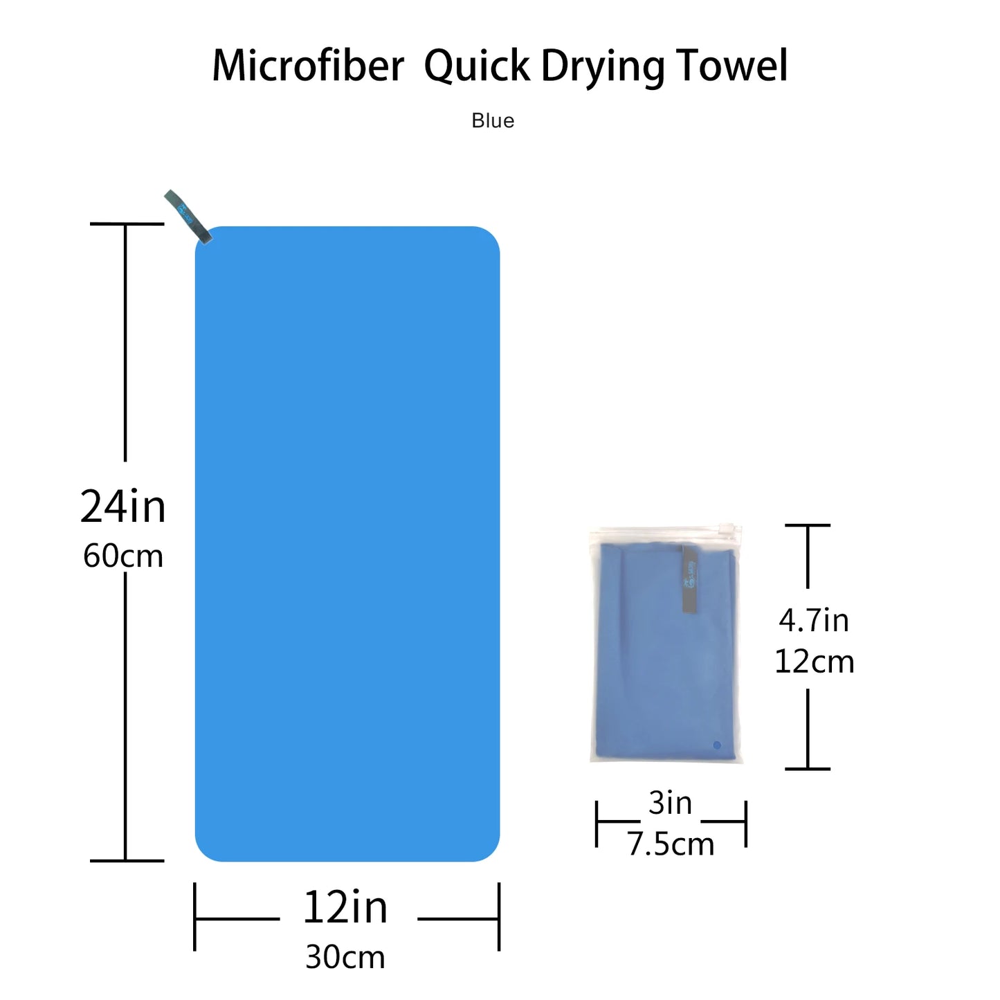 Microfiber Quick-Dry Beach Towel – Lightweight & Absorbent