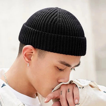 Knit Winter Beanie – Unisex Solid Color Warm Hat