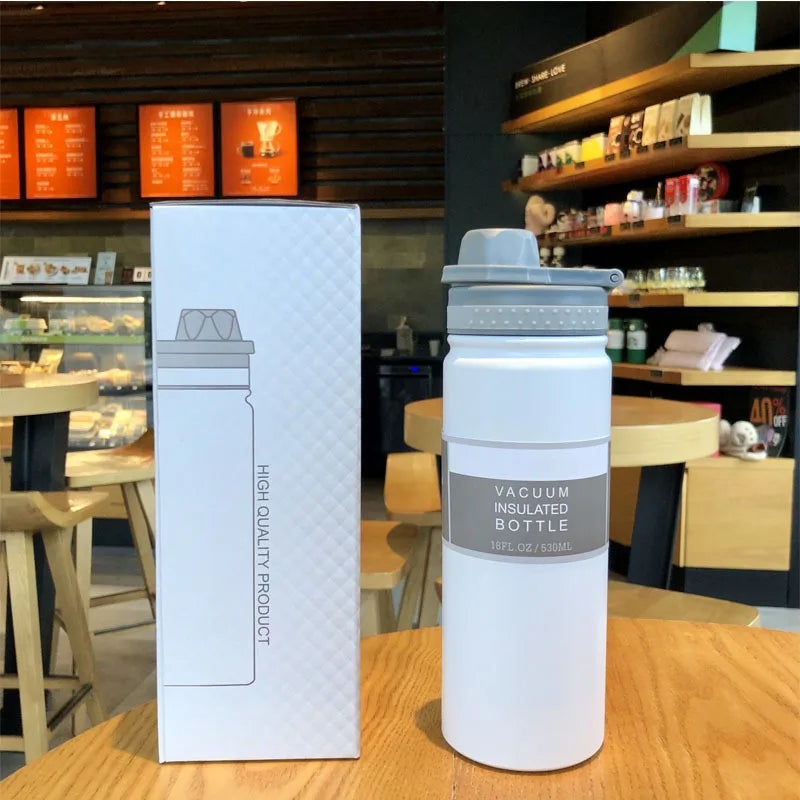 Stainless Steel Vacuum Insulated Water Bottle 750ml – Sports & Travel Thermos