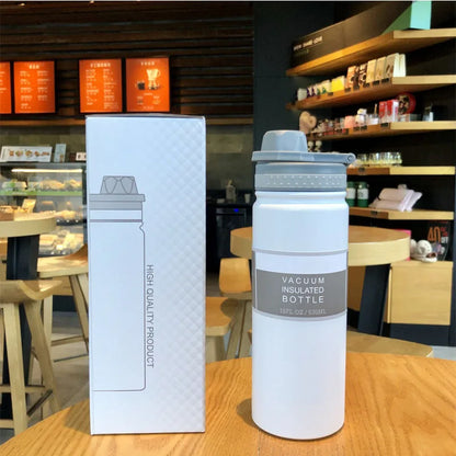 Stainless Steel Vacuum Insulated Water Bottle 750ml – Sports & Travel Thermos