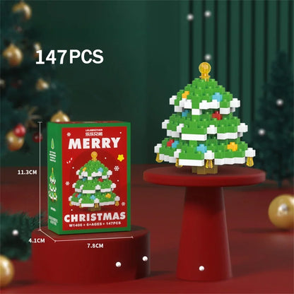 Christmas Mini Building Blocks Toy Set – Festive Holiday Gift