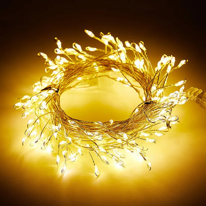 LED Firecracker Fairy String Lights – USB Powered with Remote Control, 3/6/9M