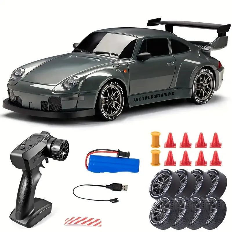 1:24 4WD High Speed RC Drift Car with LED Lights