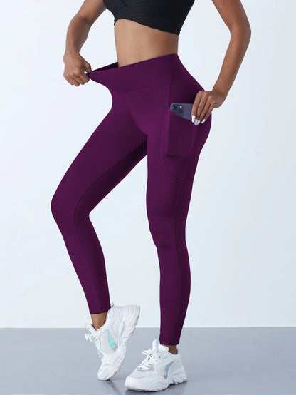 Women's High Waist Leggings with Pockets – Push Up Yoga Pants