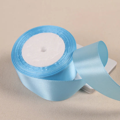 Silk Satin Ribbon – Multi-Size & Color for Wedding, Christmas & Party Decor