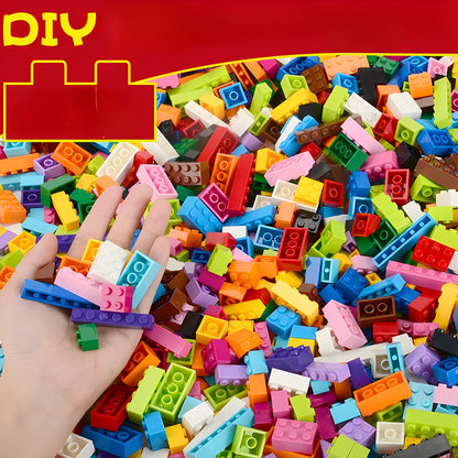 Bulk Building Blocks Set – 300, 500 or 1000 Pieces DIY Creative Bricks