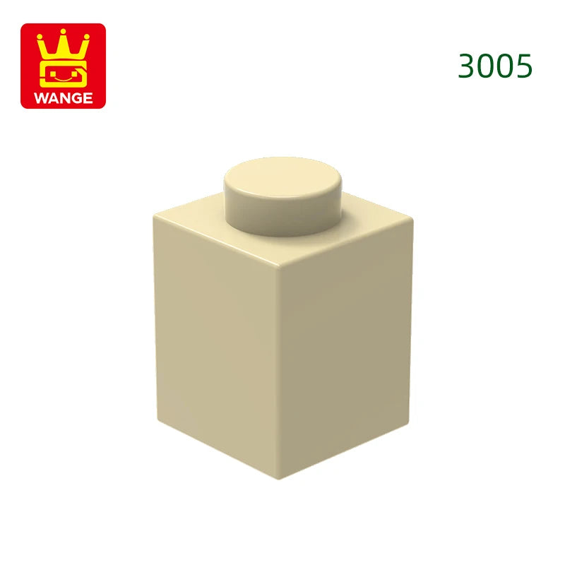 Wange 3005 1x1 Basic Brick MOC Parts – 232pcs Bulk Pack