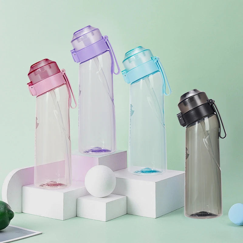 Air Flavored Water Bottle with Straw and Halloween Gift Bag
