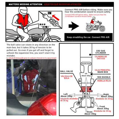 Motorcycle Airbag Safety Vest – CE-Certified Motocross Riding Protector