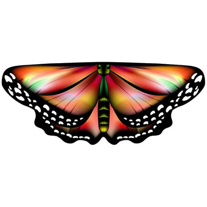 Kids Butterfly Wings Cape – Girls Fairy Costume Shawl