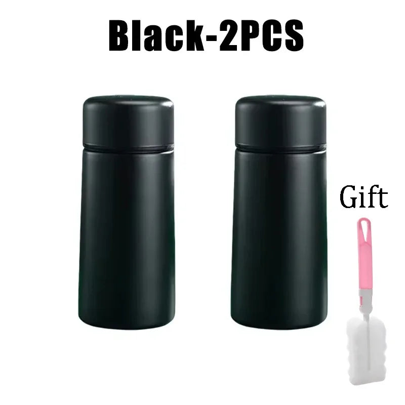 Mini Stainless Steel Thermos 160ml – Portable Pocket Flask for Coffee & Water