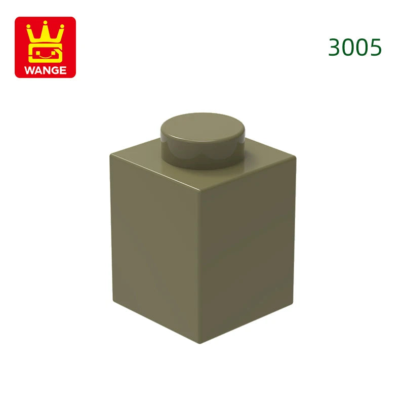 Wange 3005 1x1 Basic Brick MOC Parts – 232pcs Bulk Pack