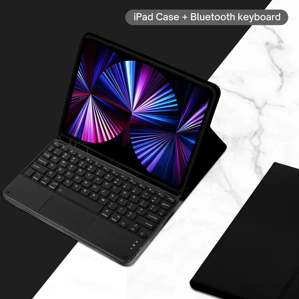 iPad Keyboard Case with Backlight & Touchpad – All Models