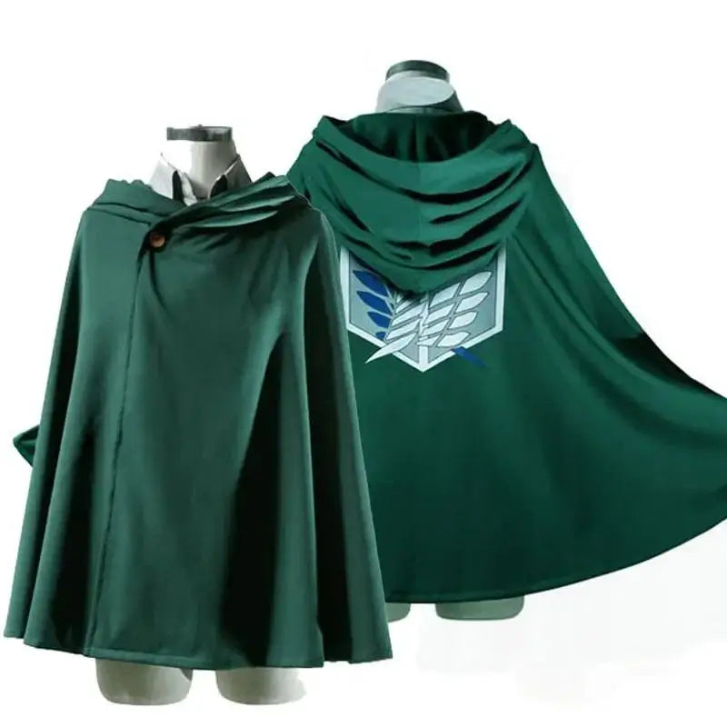 Attack on Titan Scouting Legion Cosplay Cloak Cape with Headband