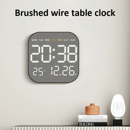 LED Digital Alarm Clock with Temperature Display & Remote Control