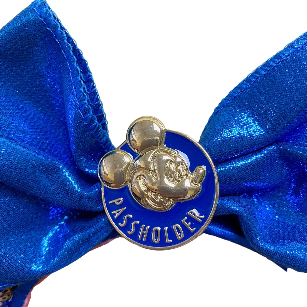 Mickey Mouse Ears Sequin Headband with Bow
