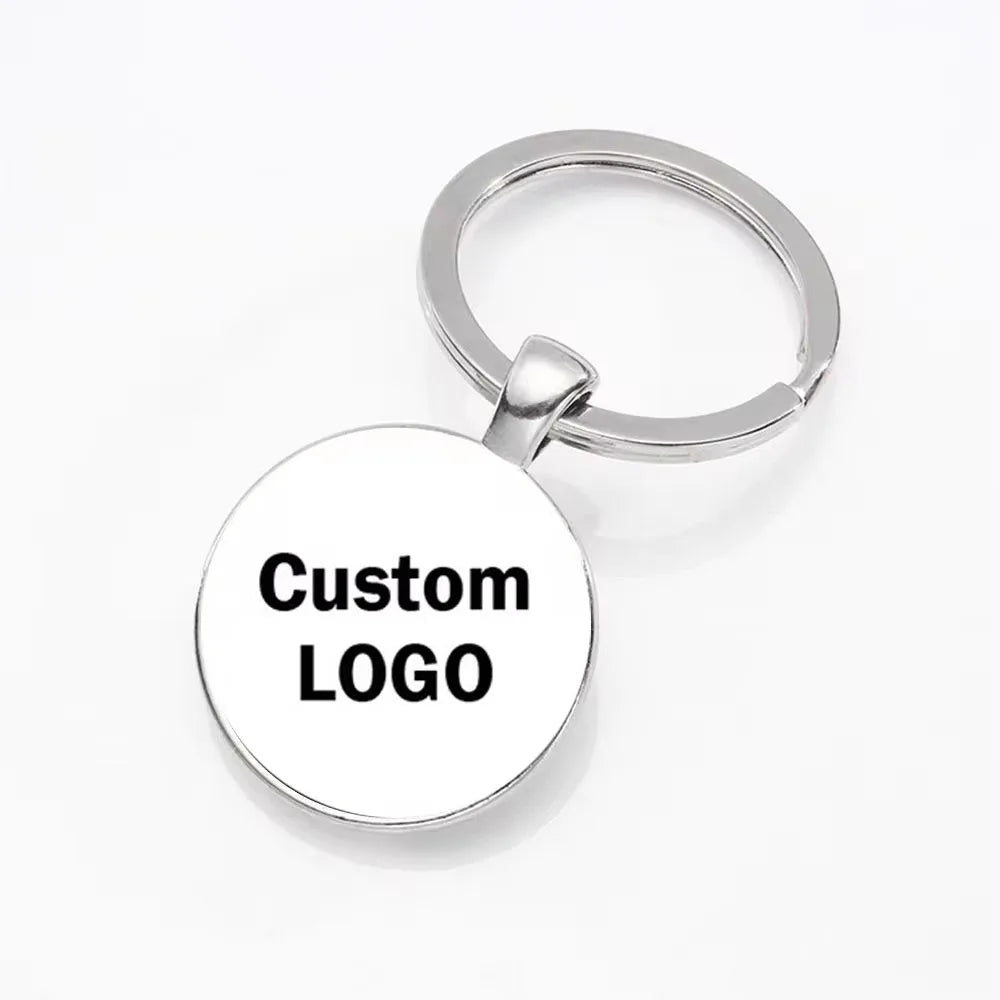 Custom Photo Keychain – Personalized Logo & Family Portrait Keyring