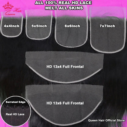 HD Lace Frontal & Closure – Real HD Lace, Melt All Skins
