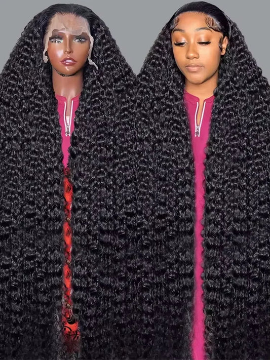 Deep Wave HD Lace Front Wig Human Hair 200% 250% Density Pre-Plucked