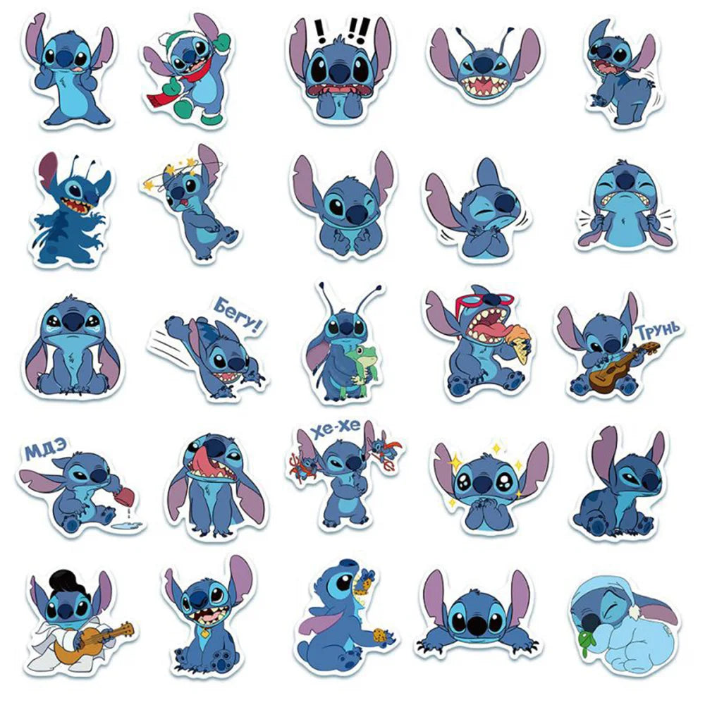 Lilo & Stitch Stickers Pack – 10/30/50/100 PCS Cartoon Decals