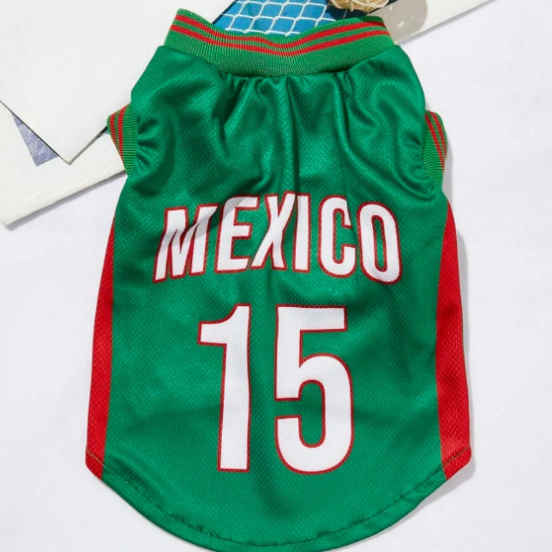 Dog Basketball Jersey – Breathable Mesh Sports Shirt for Dogs