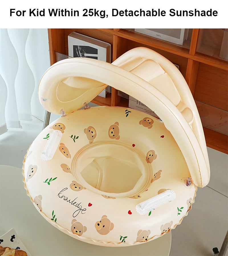 Inflatable Swimming Ring Pool Float Tube for Kids & Adults