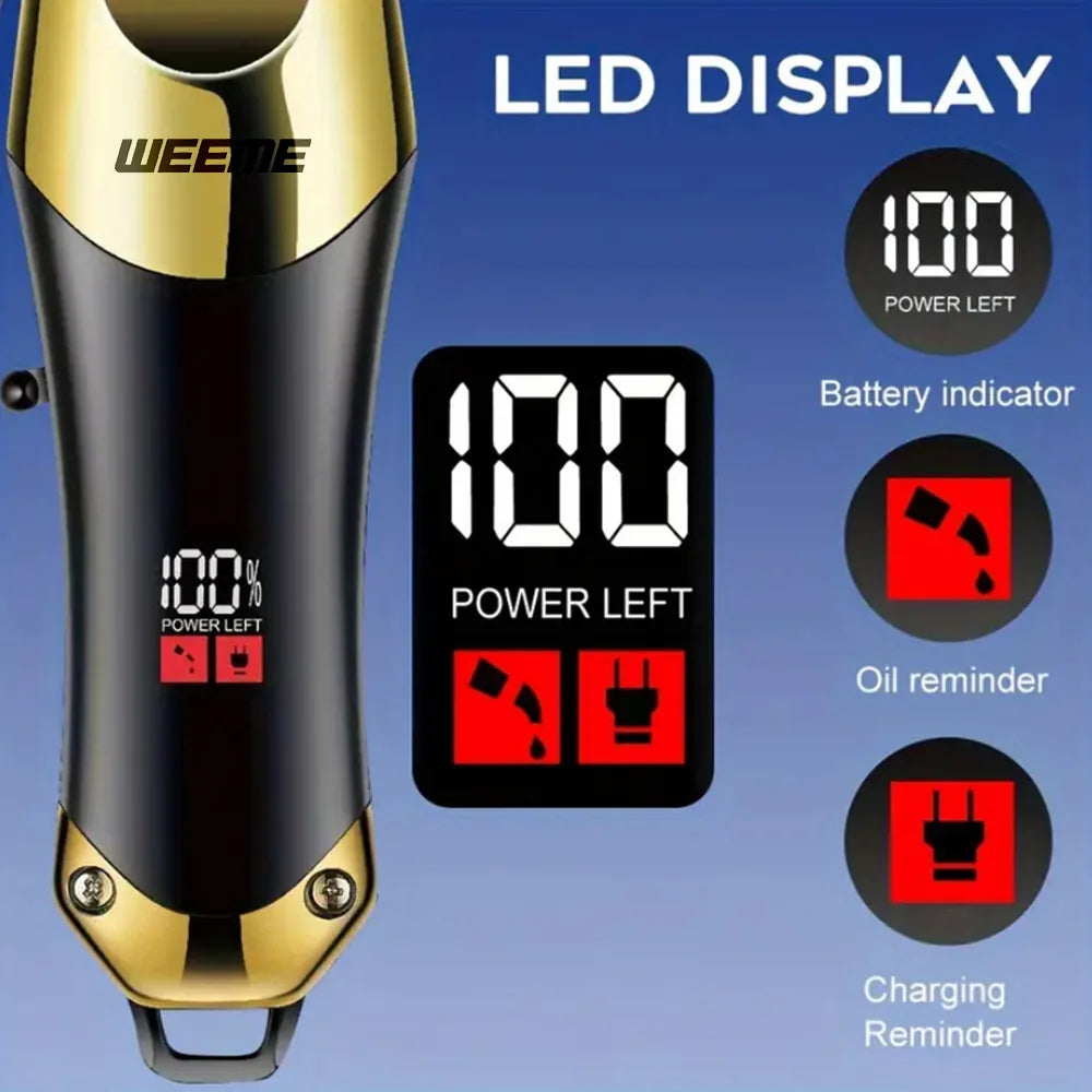Hair Clipper & Beard Trimmer Kit Rechargeable T9 Vintage