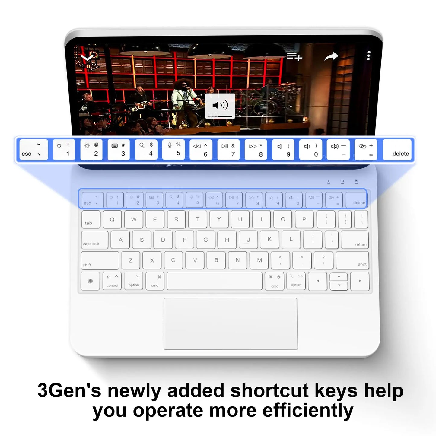 Magic Keyboard Case for iPad Pro 11 / 12.9 / 13, Air 4 5 6, 10th Gen – Wireless Bluetooth Cover