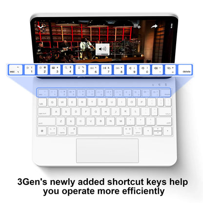 Magic Keyboard Case for iPad Pro 11 / 12.9 / 13, Air 4 5 6, 10th Gen – Wireless Bluetooth Cover