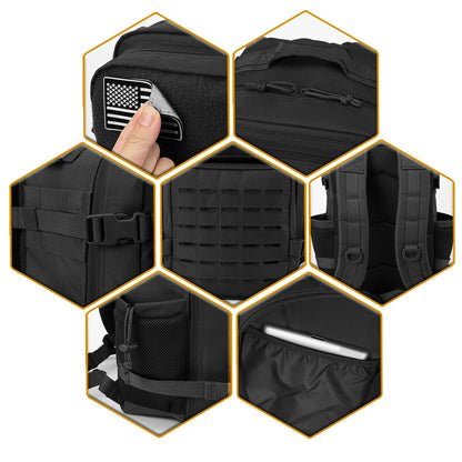 25L Tactical Backpack – MOLLE Outdoor Hiking & Survival Bag for Men & Women