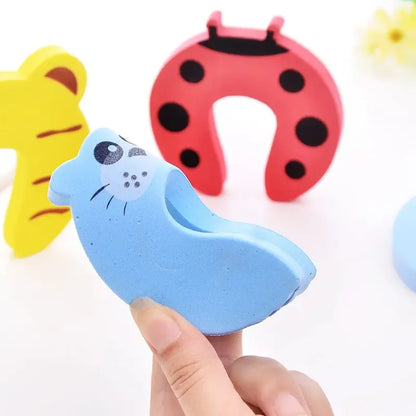 Baby Safety Door Stoppers Cartoon Animal Anti-Pinch Guards