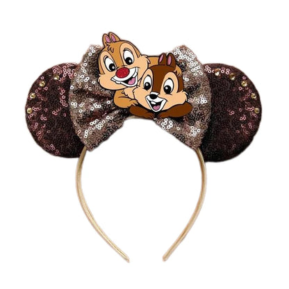 Disney Mouse Ear Headband Sequin Bow for Girls Adults Halloween Party