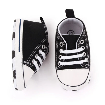 Baby Canvas Sneakers – Soft Sole First Walkers for Boys & Girls