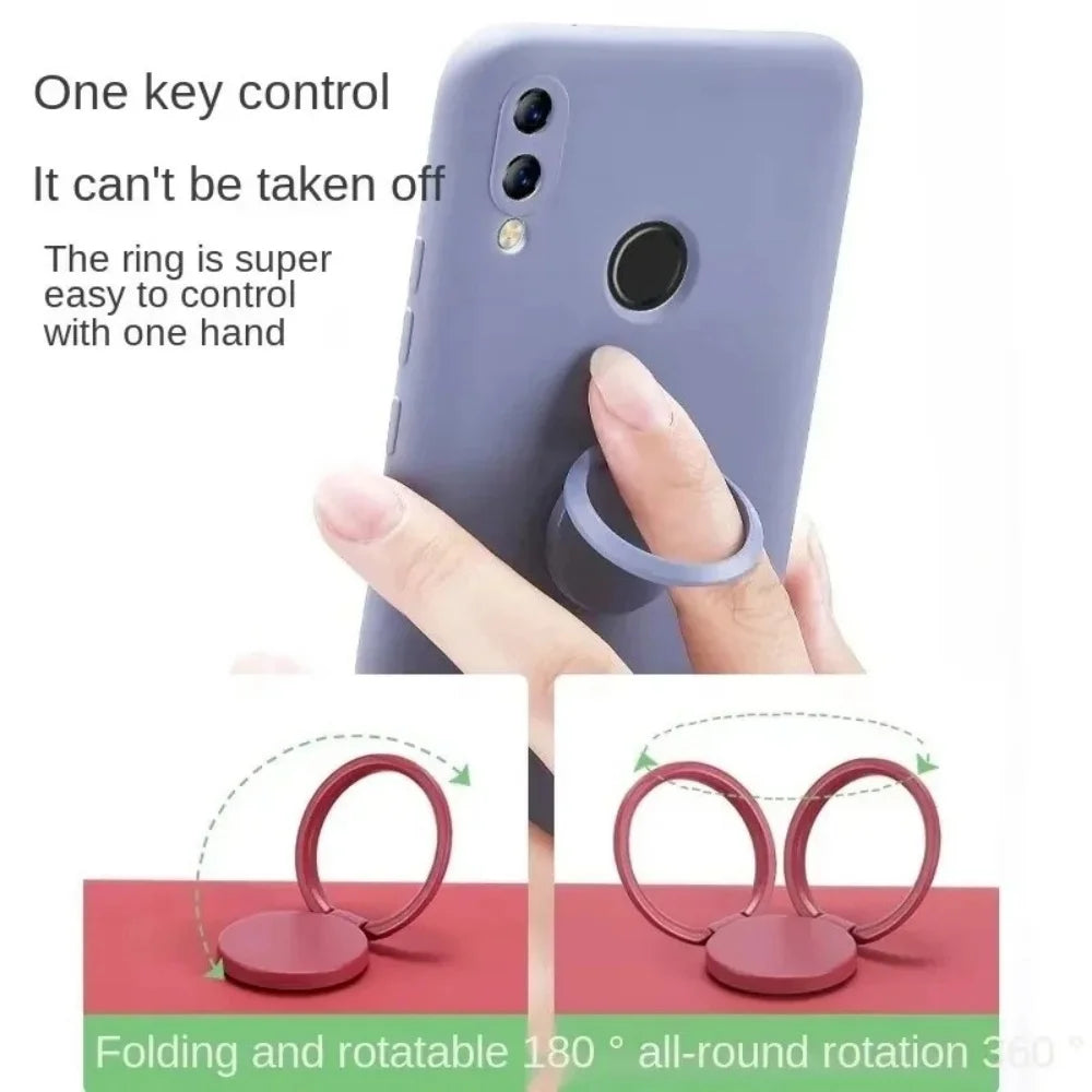 Ultra-Thin Phone Ring Holder 360° Rotating Finger Grip & Car Mount
