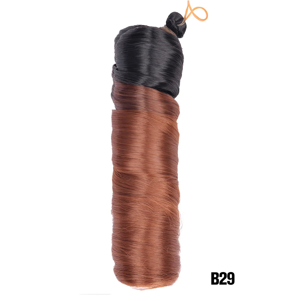 French Curl Braiding Hair 24 Inch – Pre-Stretched Synthetic Spiral Braids for Women