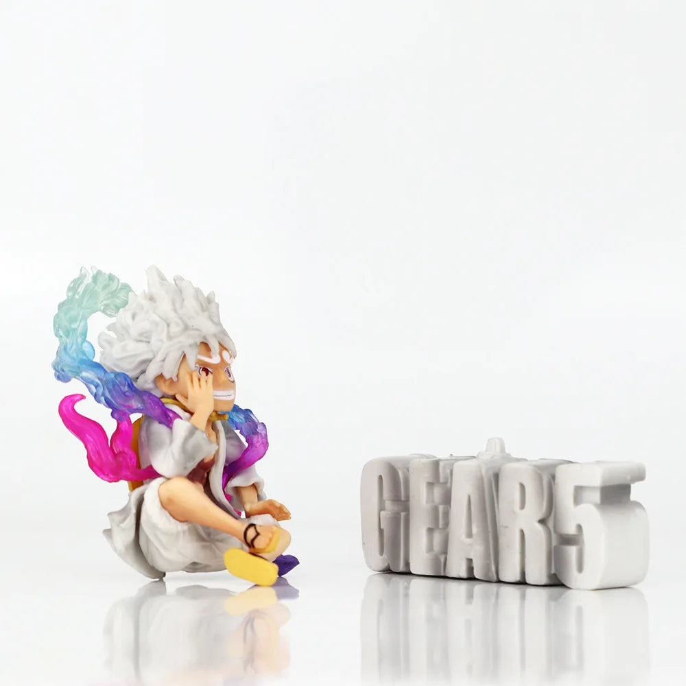9CM One Piece Luffy Gear 5 Nika PVC Action Figure